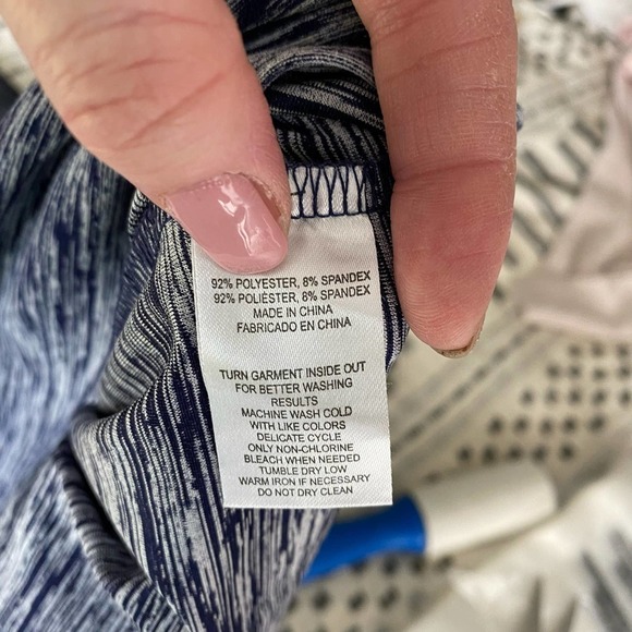 Tailorbyrd Sport Golf Blue Heather Long Sleeve 1/4 Zip Pullover Shirt-Large - Picture 6 of 6